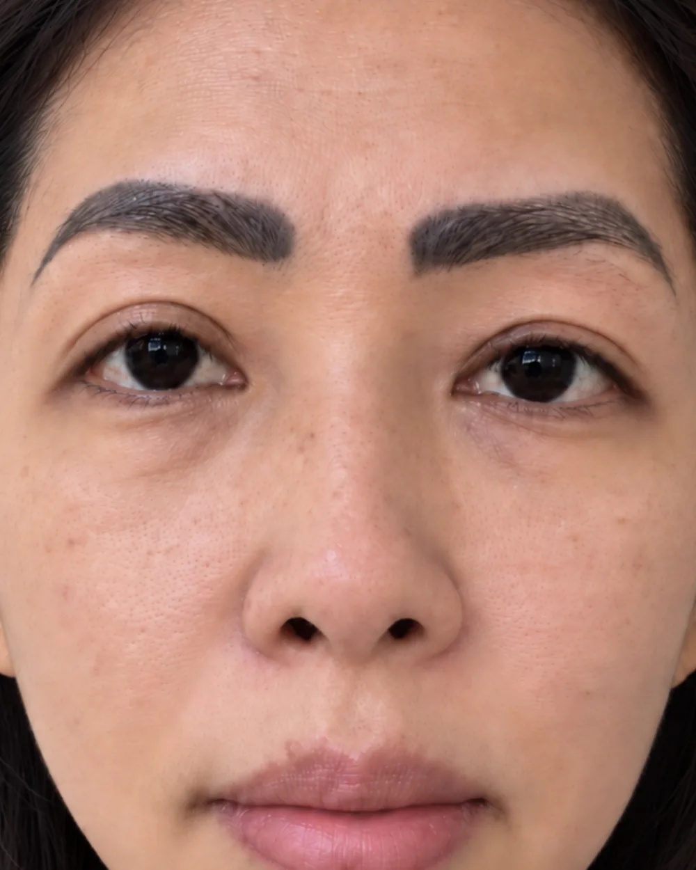 Case two, after: the spots are much lighter and the tone is even.